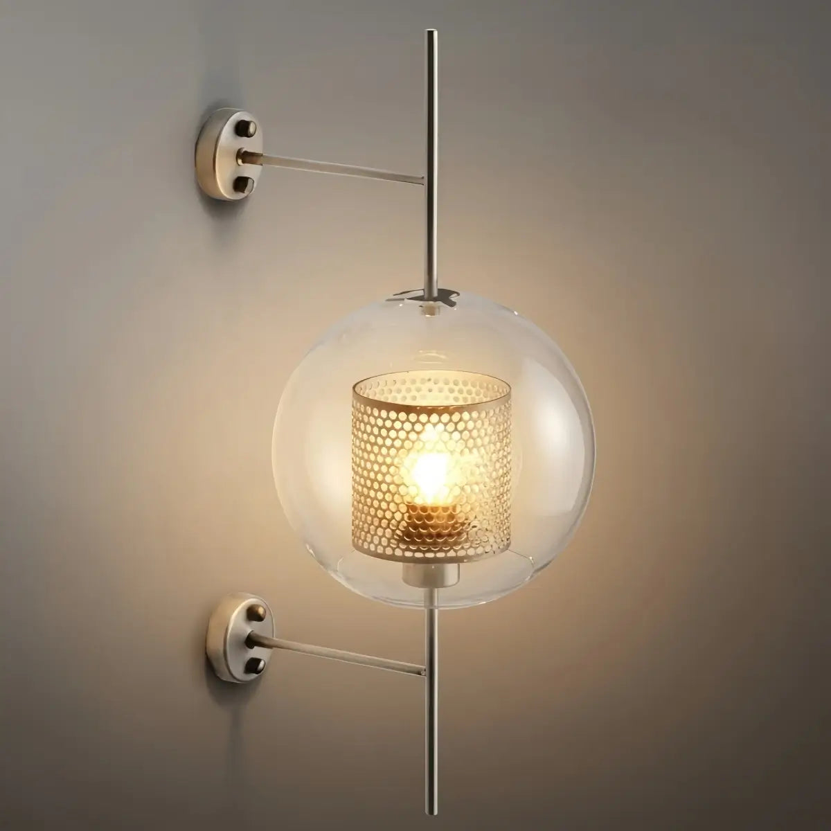 Vetro Royal Glass/Copper Wall Lamp
